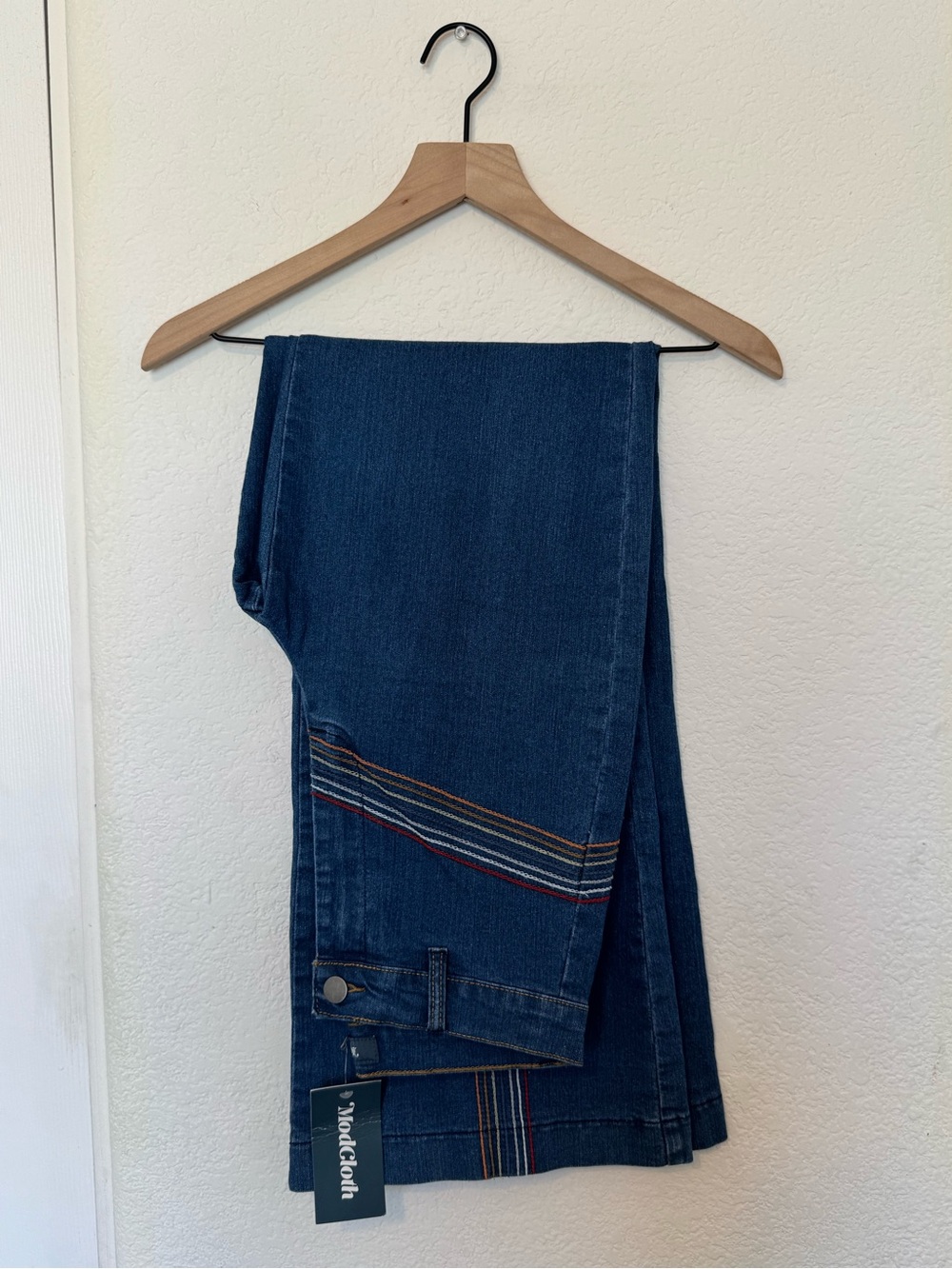 NWT Modcloth Rainbow Flare Jeans Size US 8 Vintage - Picture 9 of 10